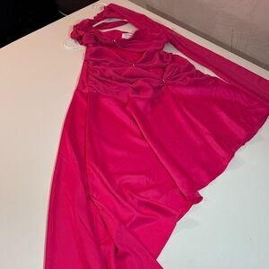 Vibrant Pink Evening Gown